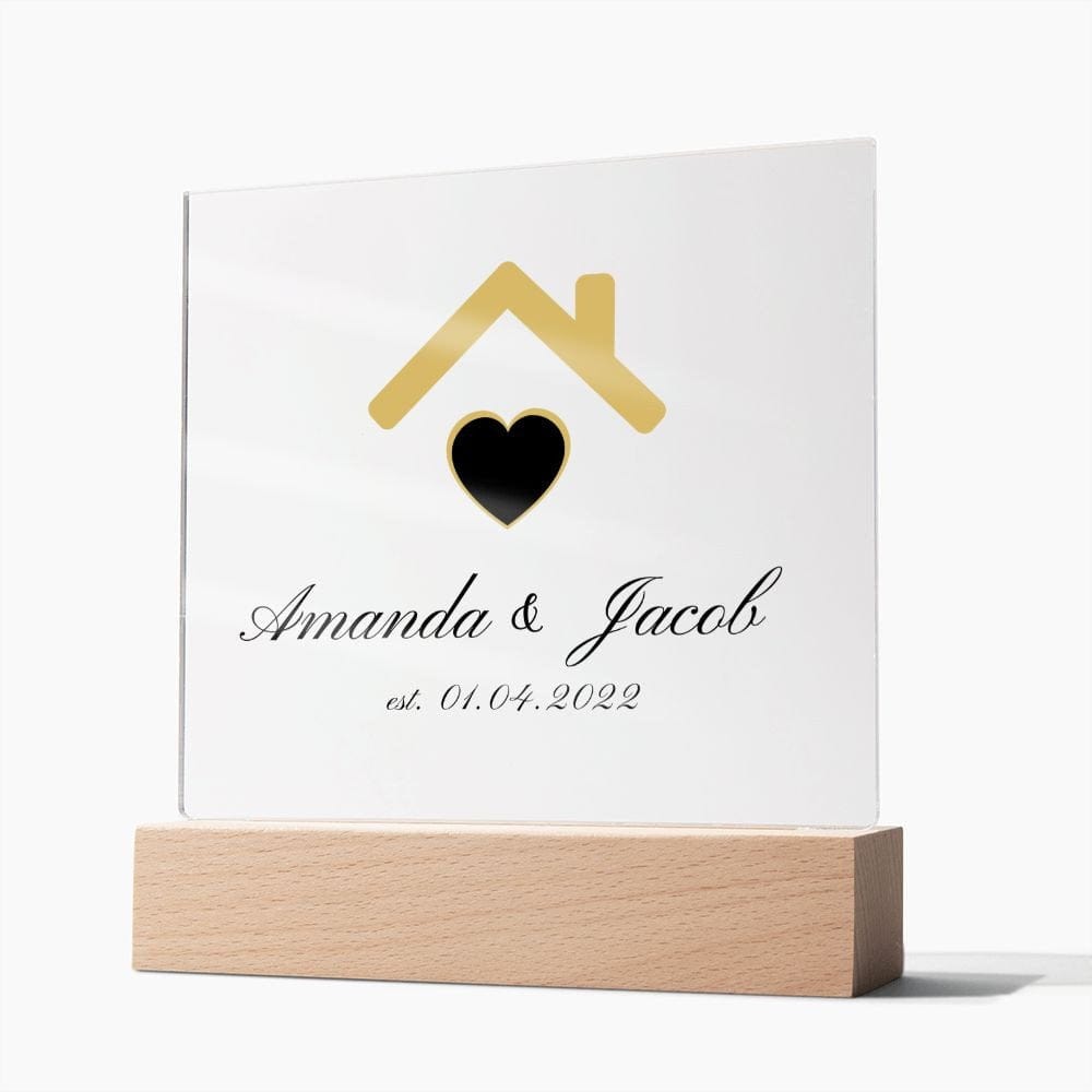 Home Sweet Home New Home Acrylic Plaque,Closing gift for buyers,Personalized Real estate closing gift for clients,Perfect closing gifts