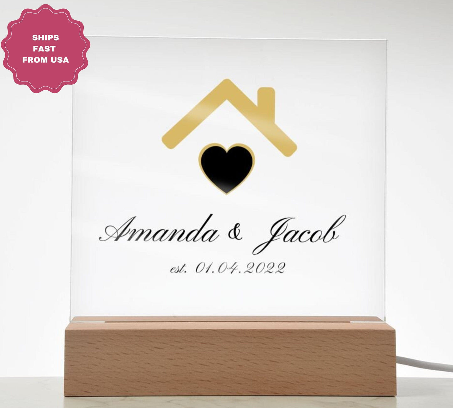 Home Sweet Home New Home Acrylic Plaque,Closing gift for buyers,Personalized Real estate closing gift for clients,Perfect closing gifts