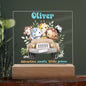 Jungle Theme personalized night light, Kids room Decor, Baby Shower gifts, Kids room lamp, Custom name light personalized children's night