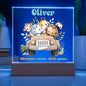 Jungle Theme personalized night light, Kids room Decor, Baby Shower gifts, Kids room lamp, Custom name light personalized children's night