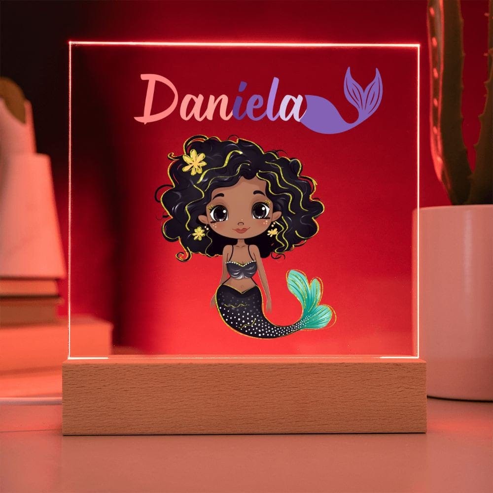 Personalized Mermaid Night light, Mermaid decor, personalized name sign,script name,mermaid room,mermaid gift,mermaid nursery decor, LED