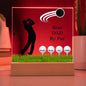 Fathers Day Gift Golf, Best Dad By Par Golf Acrylic Plaque, Personalized Gift For Dad, Golf Gift For Men, Fathers Day Gift For Grandpa