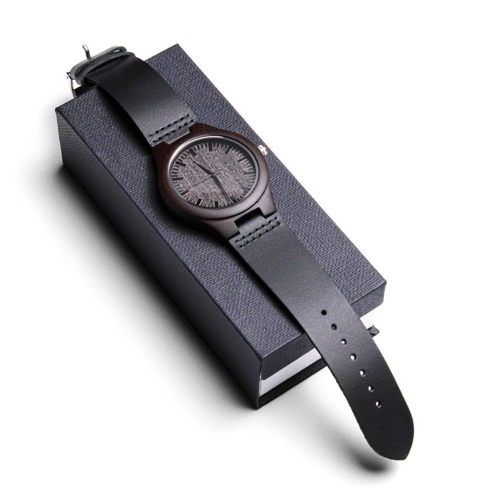 Father of the Groom Gift from Groom wedding day Engraved Wooden Watch Step Father of the Groom Gifts Groom Gift for Dad Parents Wedding Gift