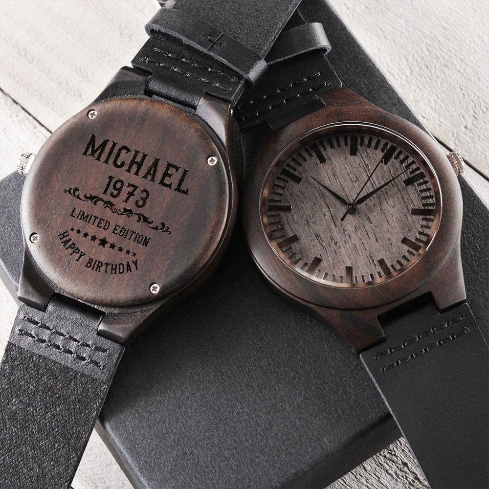 Personalized Gifts To Dad From Son Wood Watch Custom Engraved