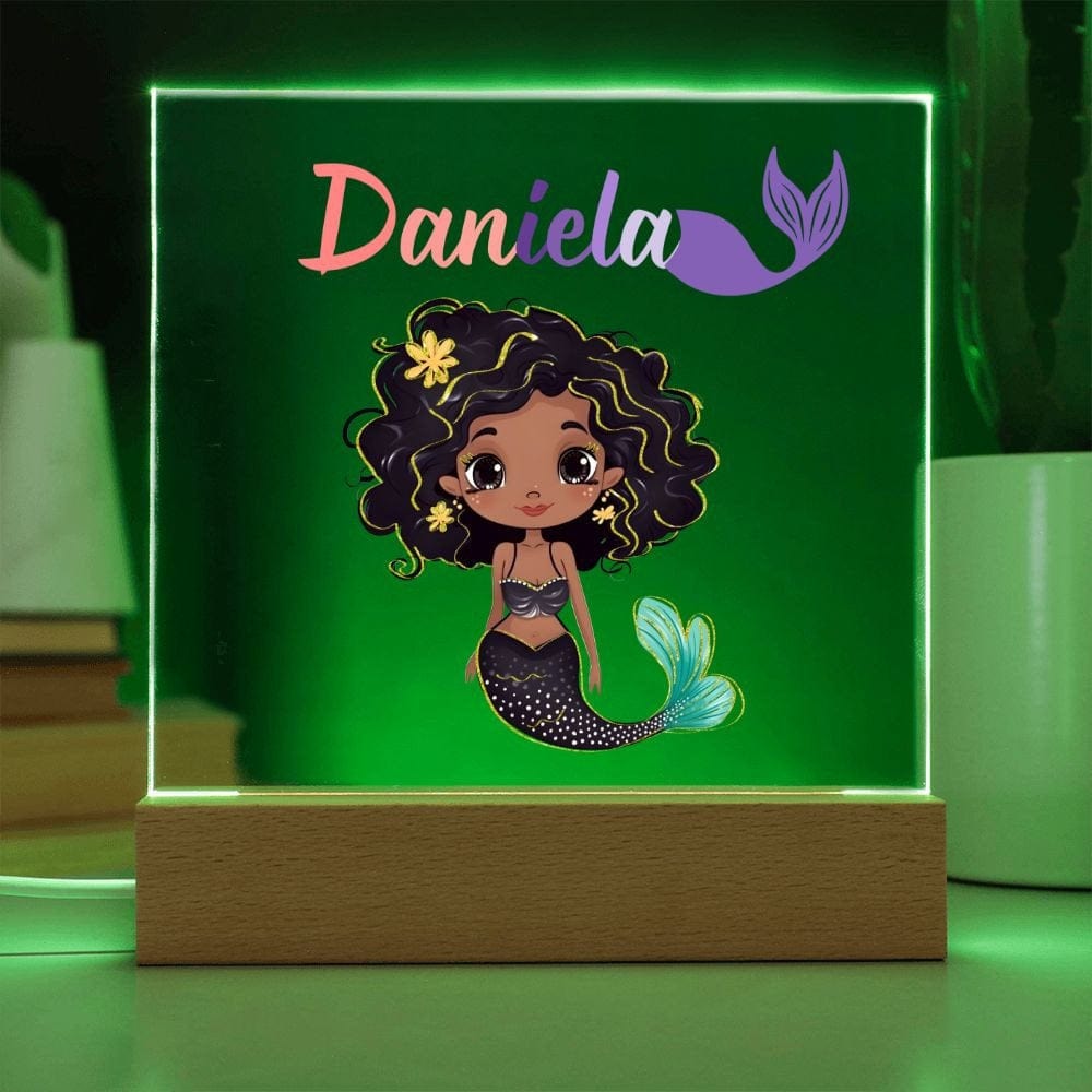 Personalized Mermaid Night light, Mermaid decor, personalized name sign,script name,mermaid room,mermaid gift,mermaid nursery decor, LED