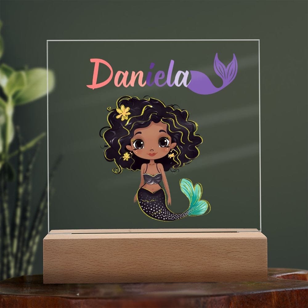 Personalized Mermaid Night light, Mermaid decor, personalized name sign,script name,mermaid room,mermaid gift,mermaid nursery decor, LED