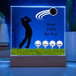 Fathers Day Gift Golf, Best Dad By Par Golf Acrylic Plaque, Personalized Gift For Dad, Golf Gift For Men, Fathers Day Gift For Grandpa