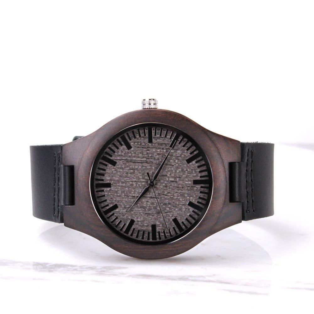 Father of the Groom Gift from Groom wedding day Engraved Wooden Watch Step Father of the Groom Gifts Groom Gift for Dad Parents Wedding Gift