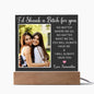 Funny Gift For Friend acrylic plaque Bff Gift nightlight Friendship Gift Adult Humor Gag Gift I'D Shank A Bitch For You Best Friend Gift