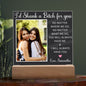 Funny Gift For Friend acrylic plaque Bff Gift nightlight Friendship Gift Adult Humor Gag Gift I'D Shank A Bitch For You Best Friend Gift