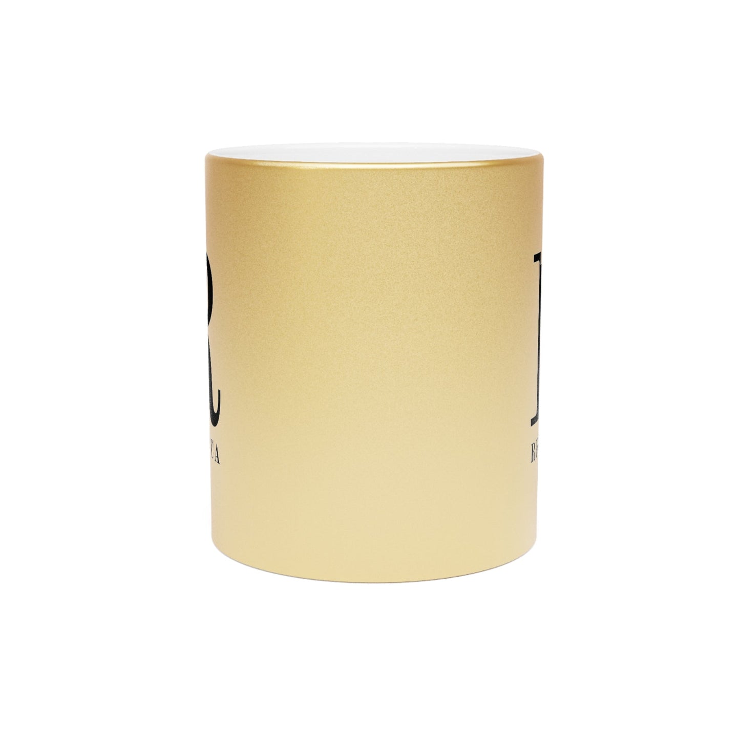 Monogram and Initial Coffee Mugs- metallic