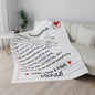 Personalized Love Letter Blanket from Husband to Wife