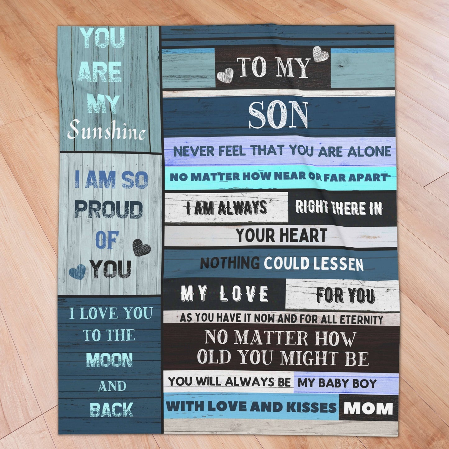 Always in your Heart-Mom To Son Blanket
