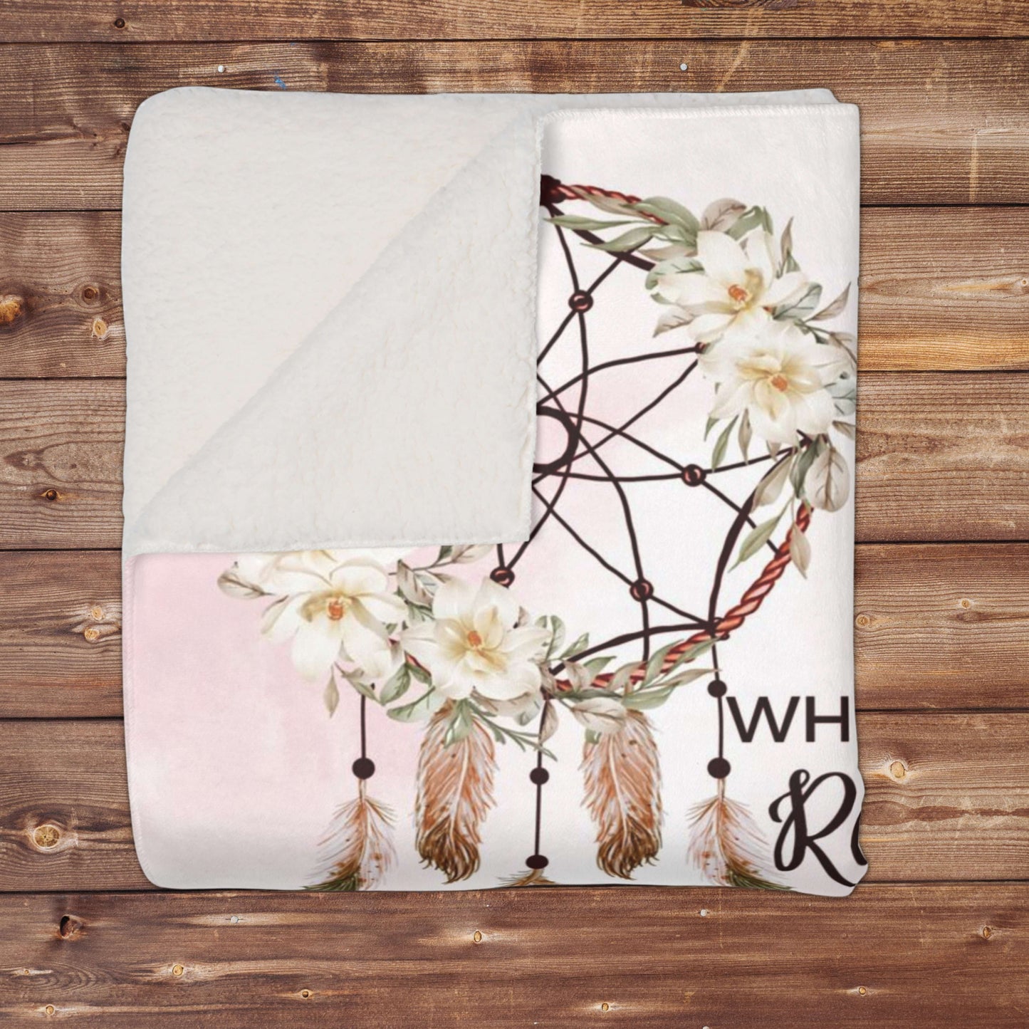 Dreamcatcher Pink Mom to Daughter Blanket