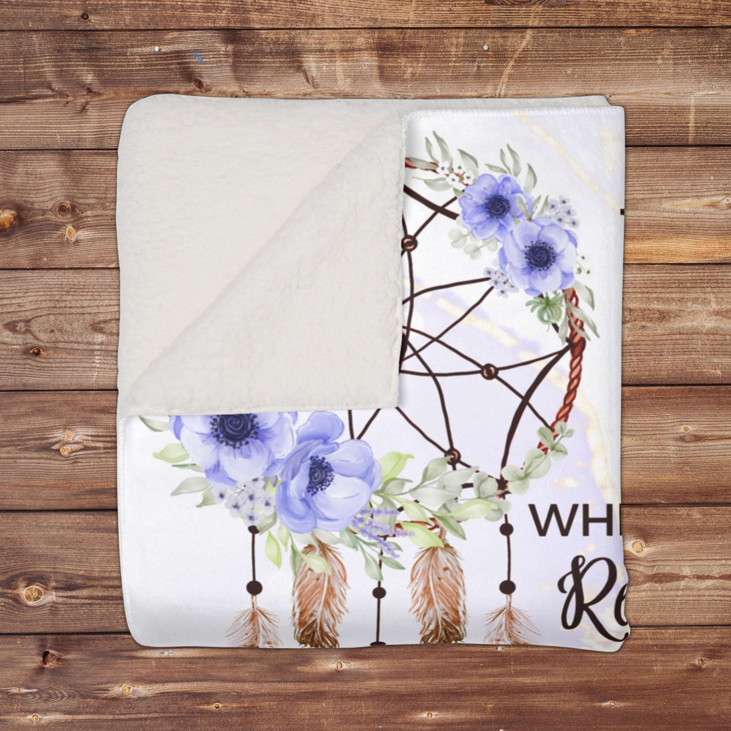 Purple Dreamcatcher Dad to Daughter Blanket