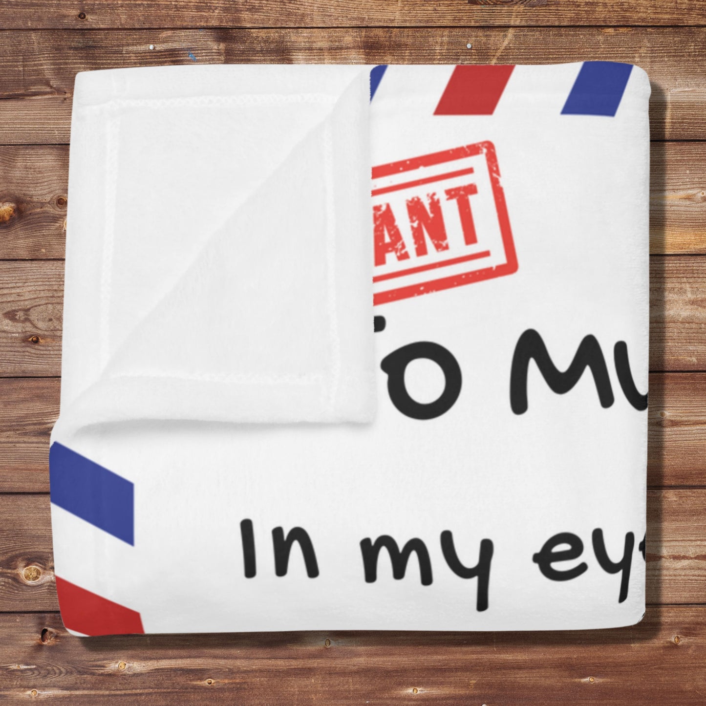 Mom to Daughter Letter Blanket