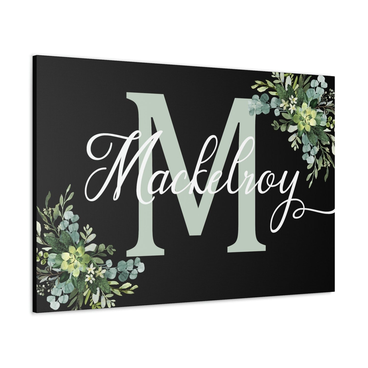 Personalized Custom Last Name/Family Name Canvas Wall Sign