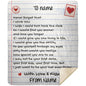Personalized Love Letter Blanket from Husband to Wife