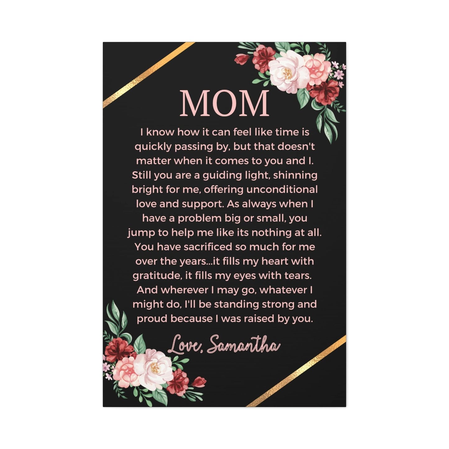 Personalized Mom Gift from Daughter Canvas Print