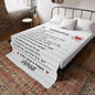 Personalized Love Letter Blanket from Husband to Wife