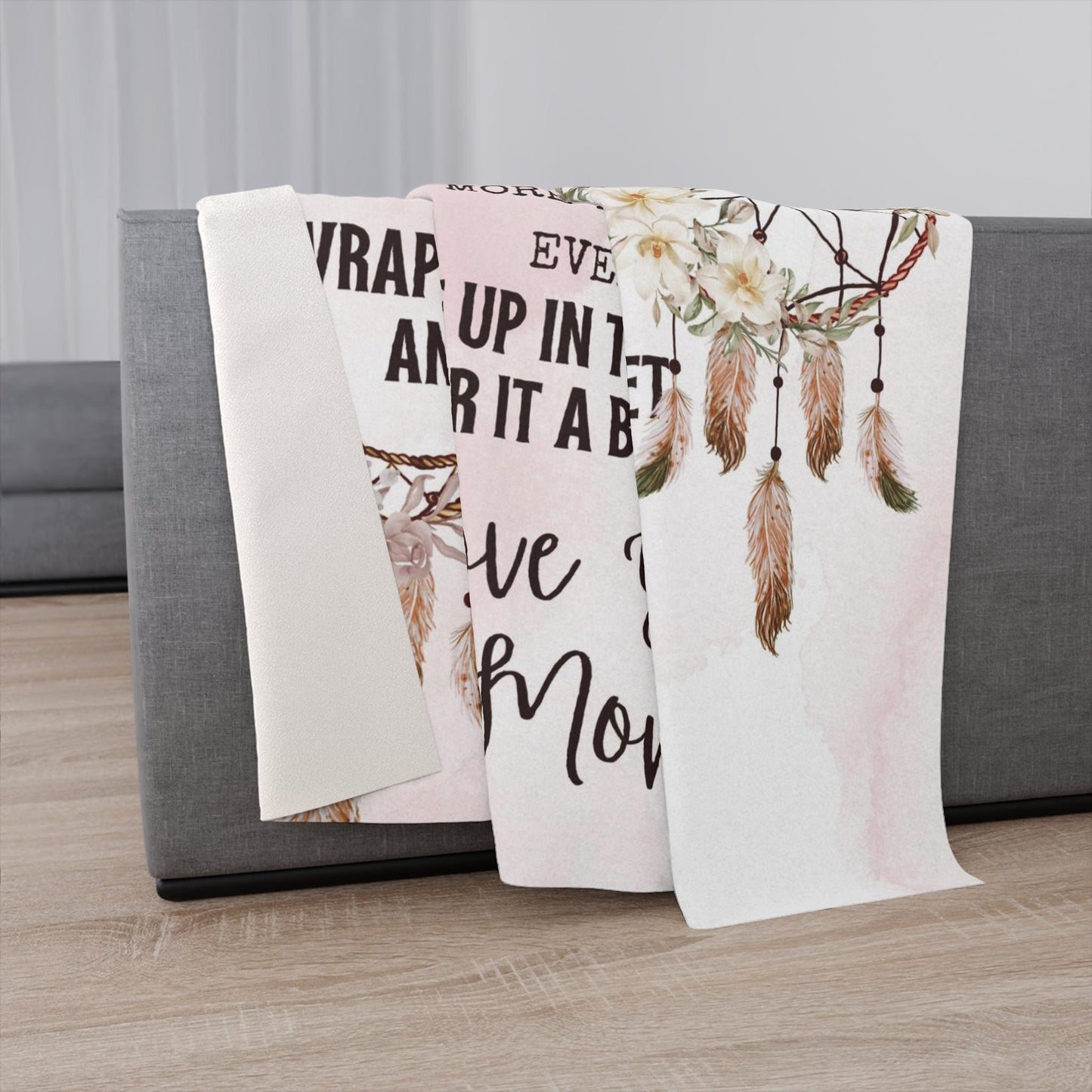 Dreamcatcher Pink Mom to Daughter Blanket