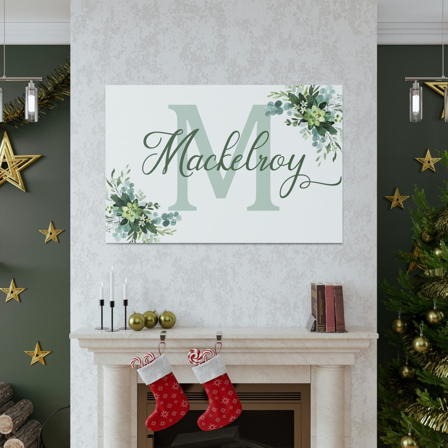 Personalized Custom Last Name/Family Name Canvas Wall Sign