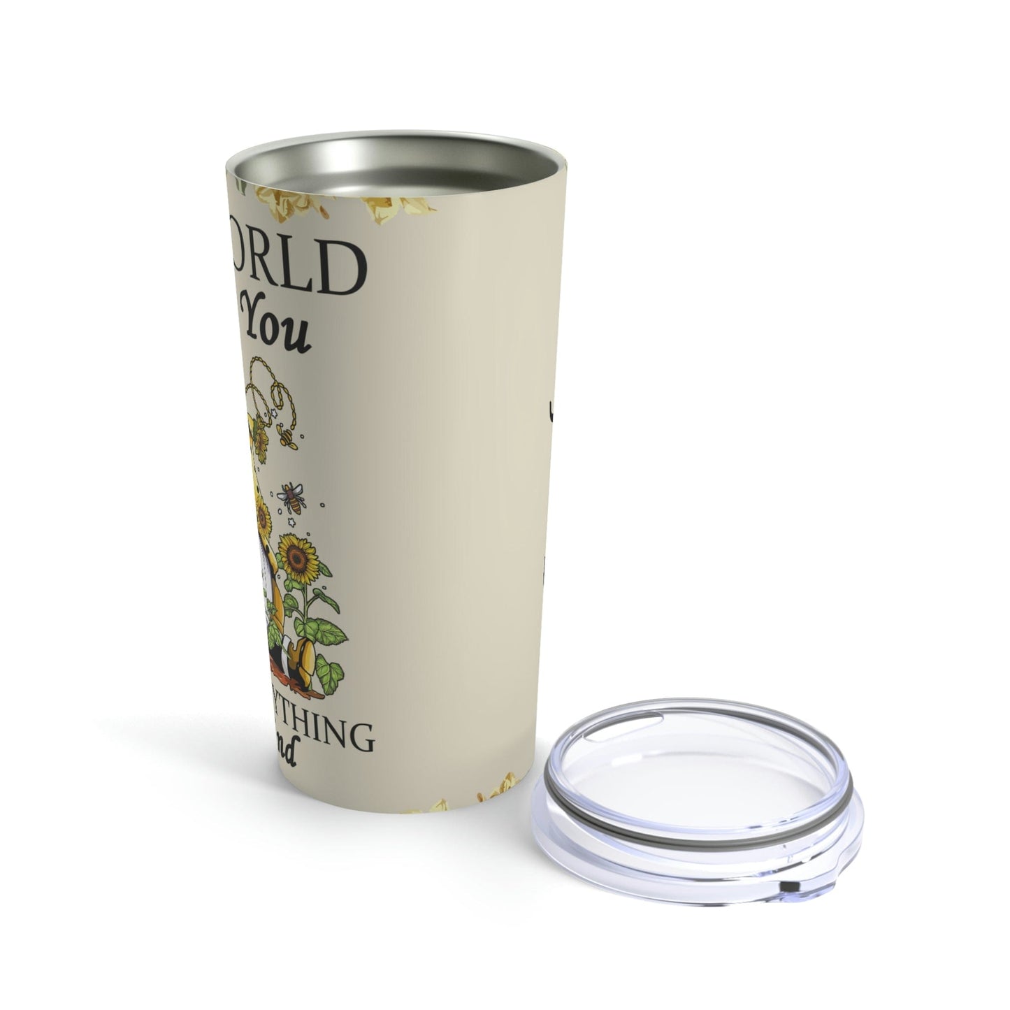 Be Kind Sunflower Gnome Personalized 20oz Tumbler
