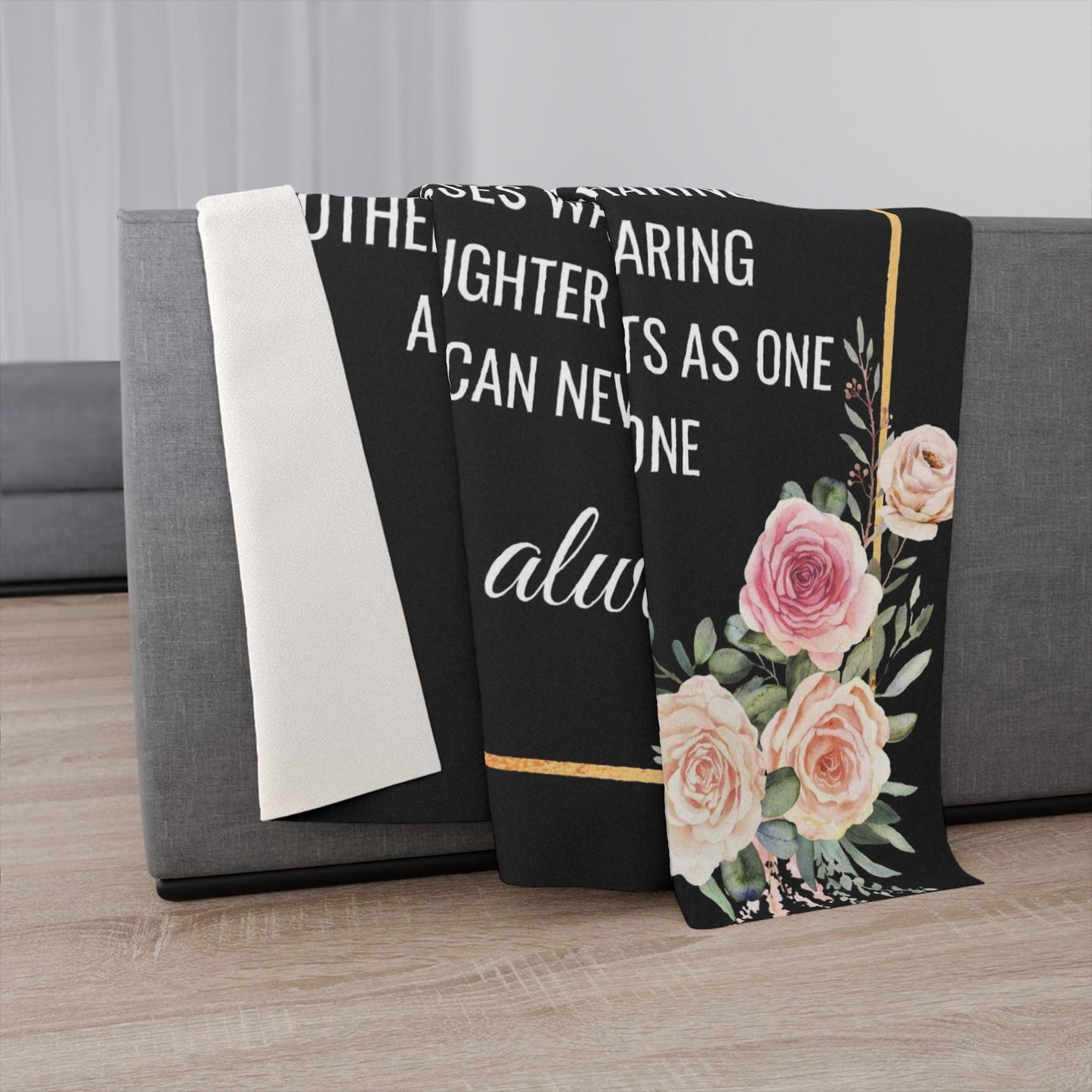 Mothers and Daughters Blanket-Black
