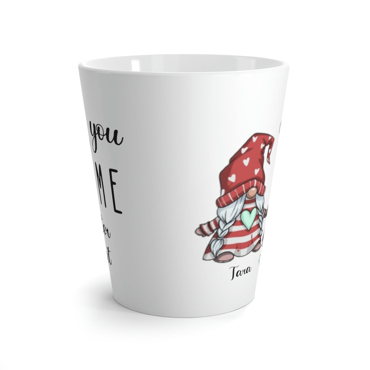 Mr and Mrs Gnome Couple Latte Mug