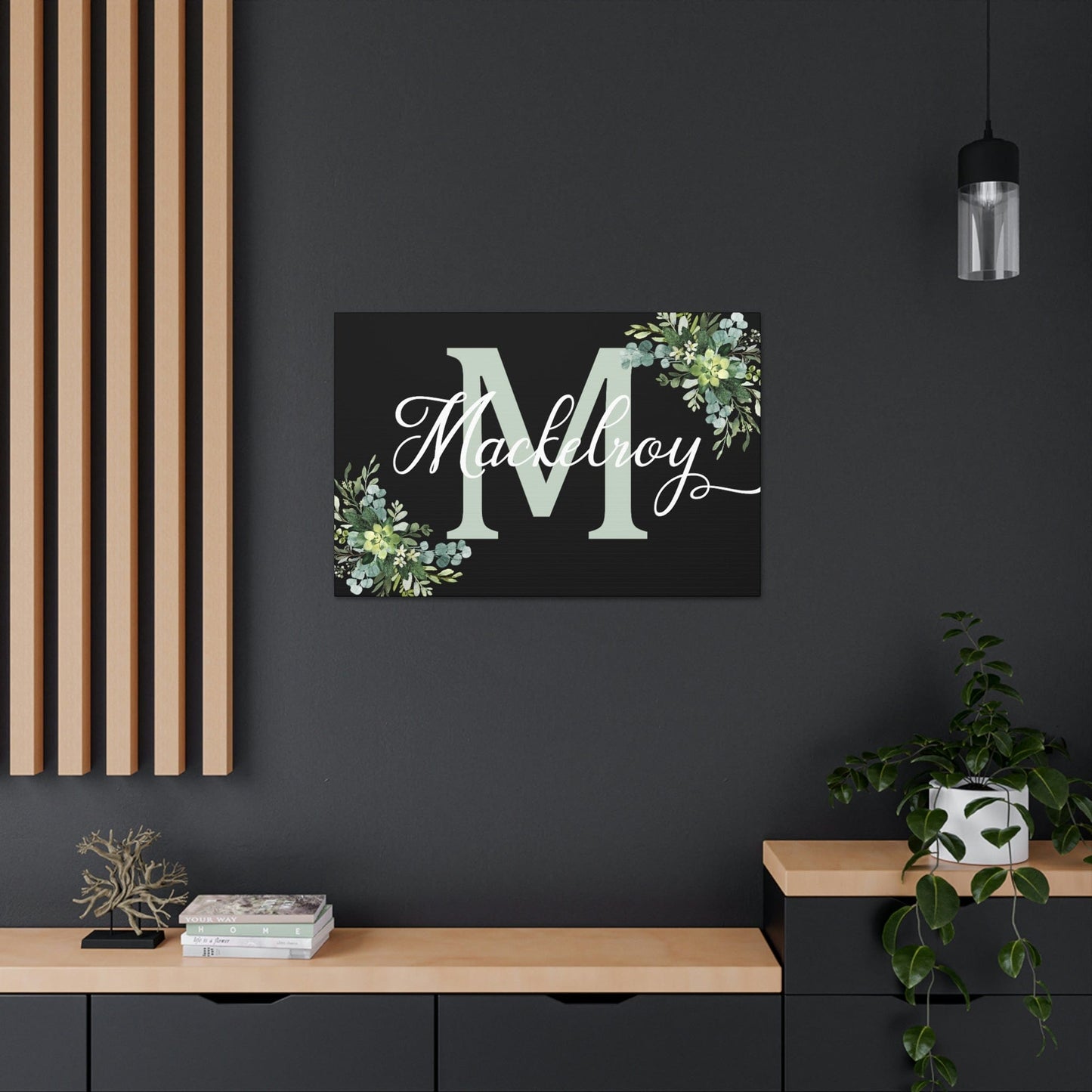 Personalized Custom Last Name/Family Name Canvas Wall Sign