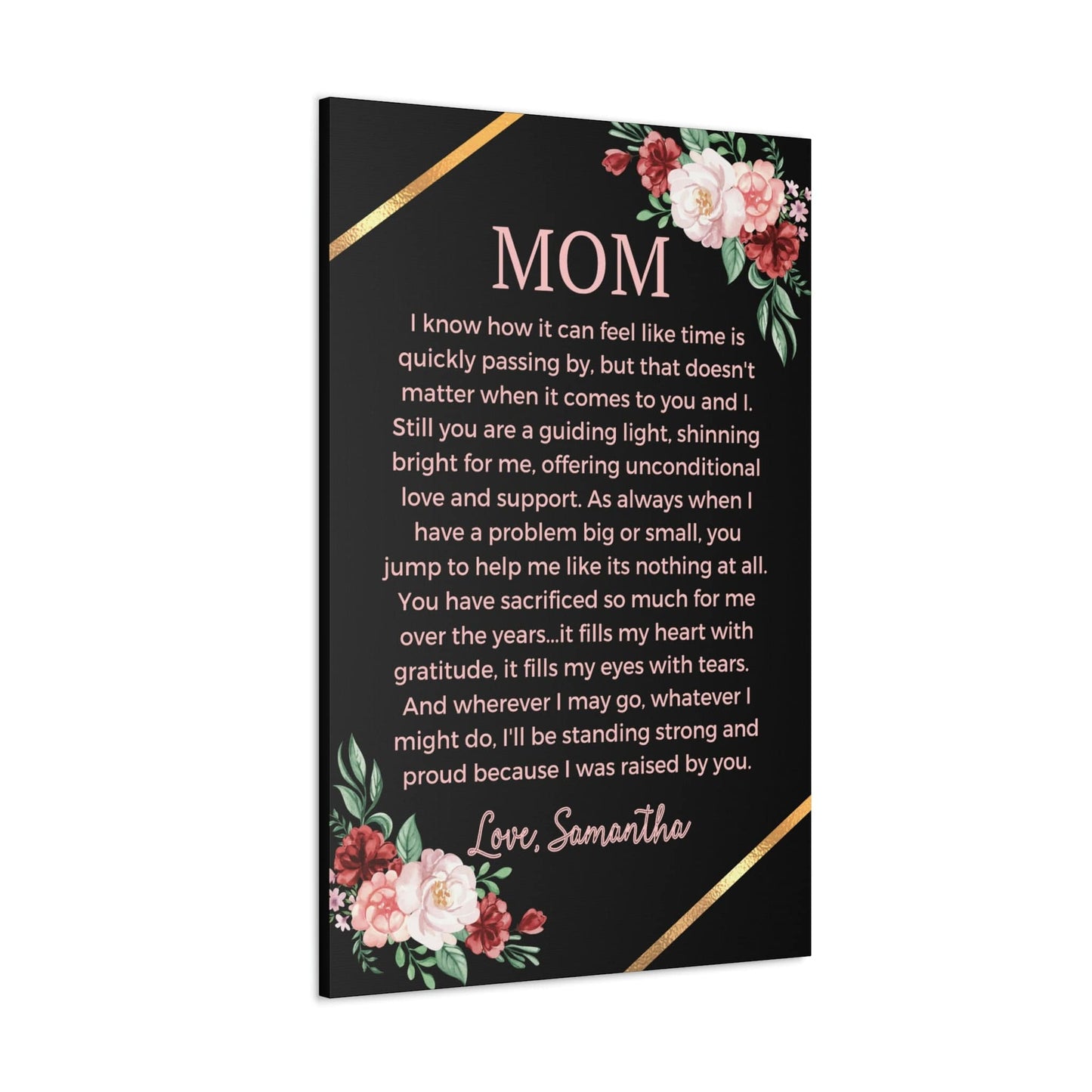 Personalized Mom Gift from Daughter Canvas Print