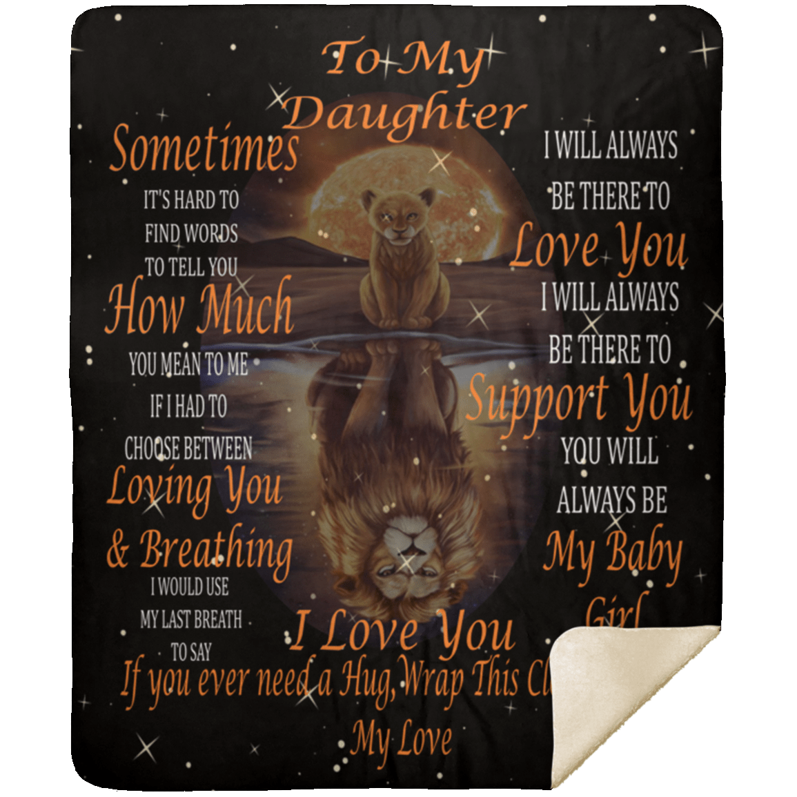 Daughter Lion Blanket