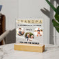 Daddy To the world you are one Person - Personalized Acrylic Plaque- Dad Gift Photo frame
