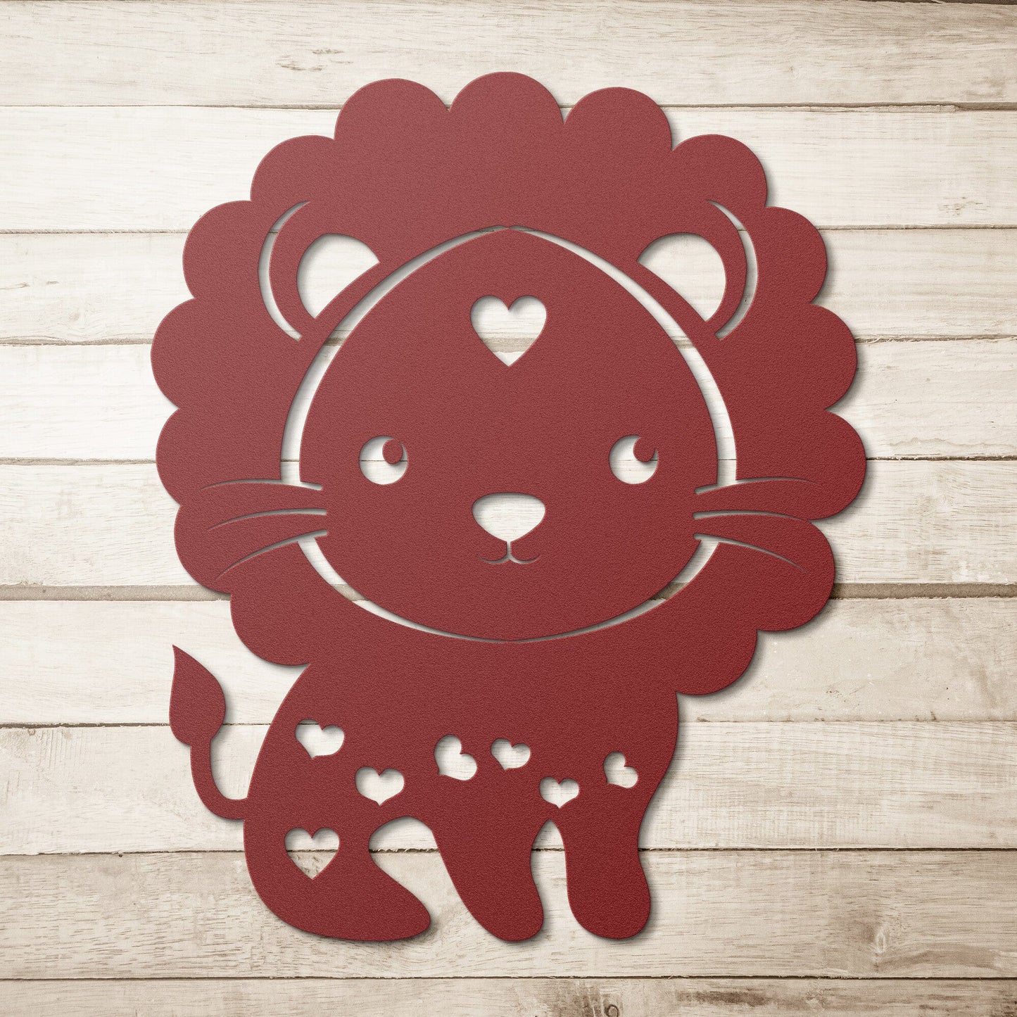 Baby Lion Nursery Metal wall art