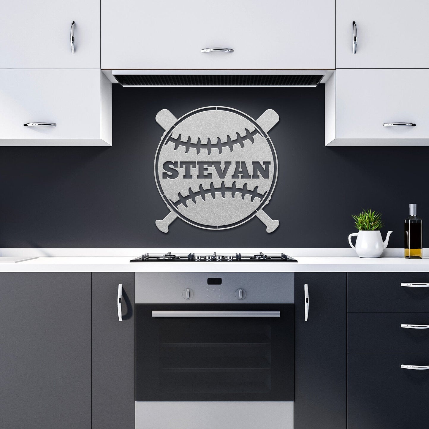 Baseball Custom metal wall art