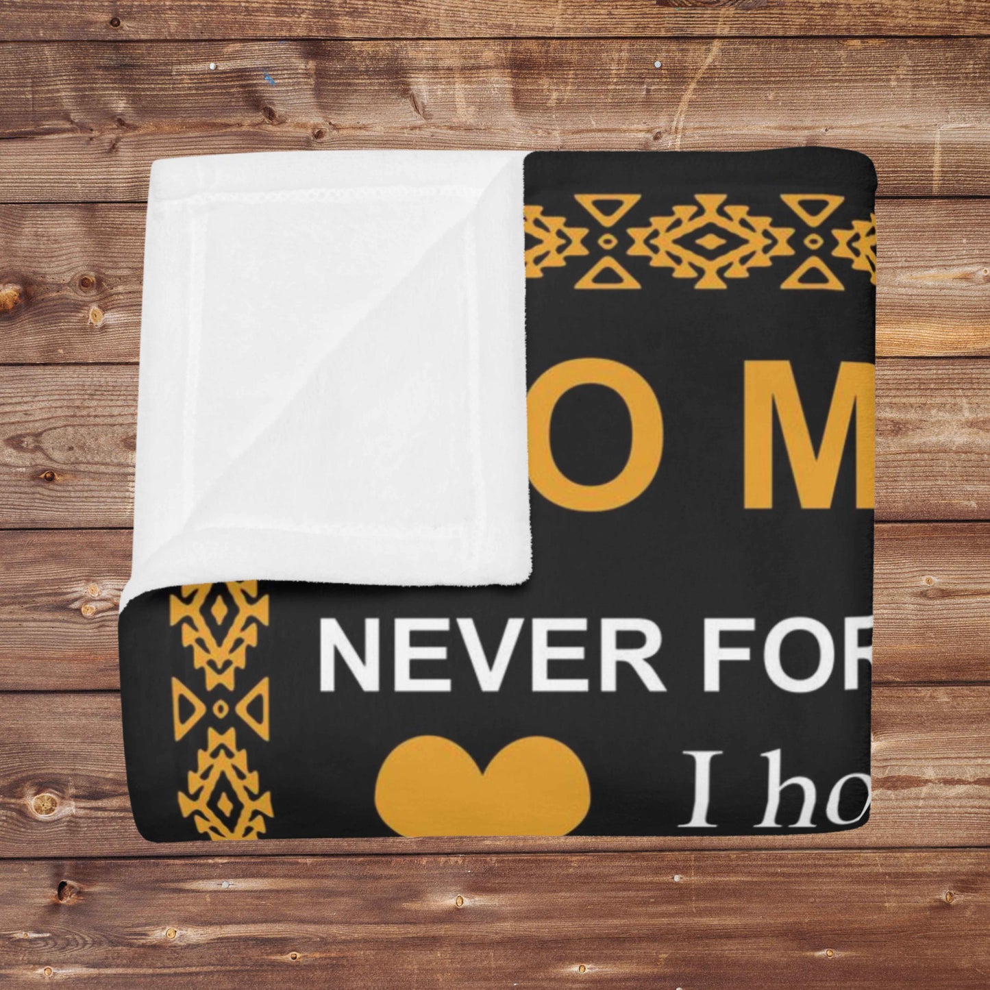 Love You- Black Lion Dad to Daughter Blanket