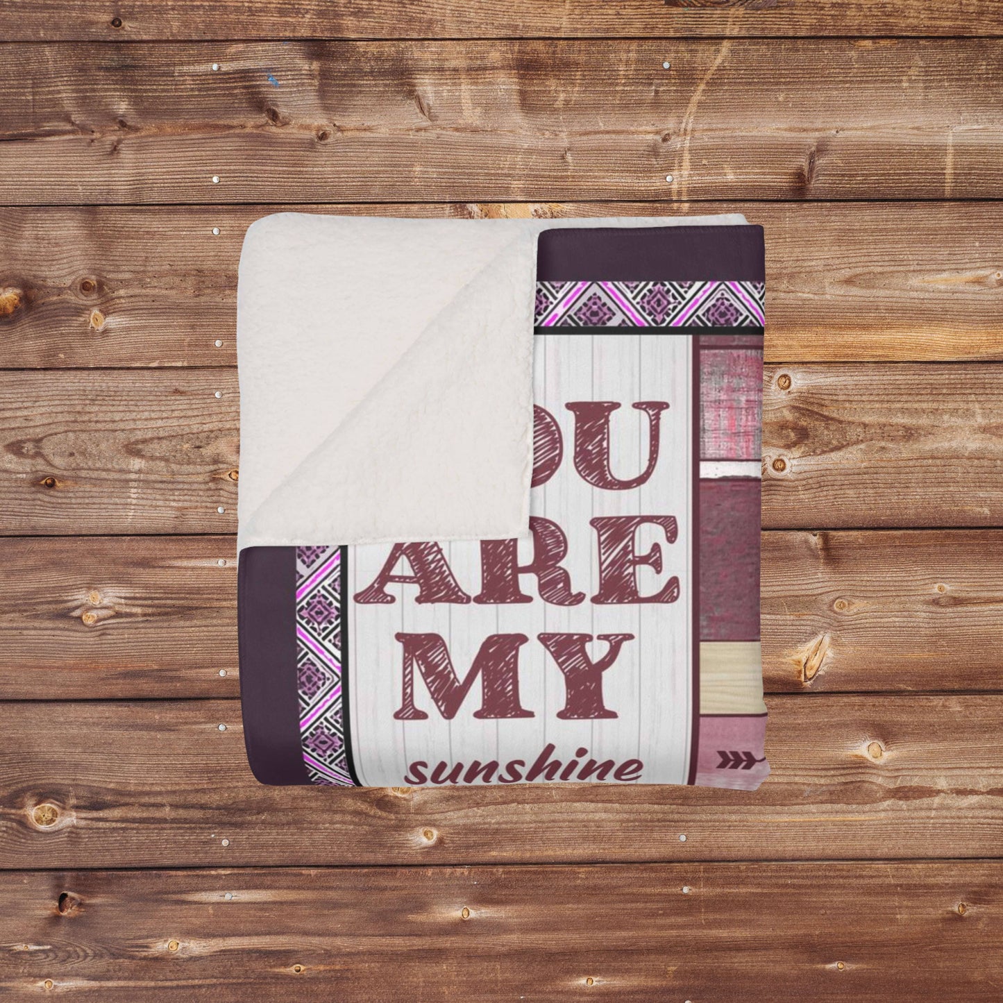 Laugh Love Live Pink Daughter Blanket from Mom