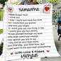 Personalized Love Letter Blanket from Husband to Wife