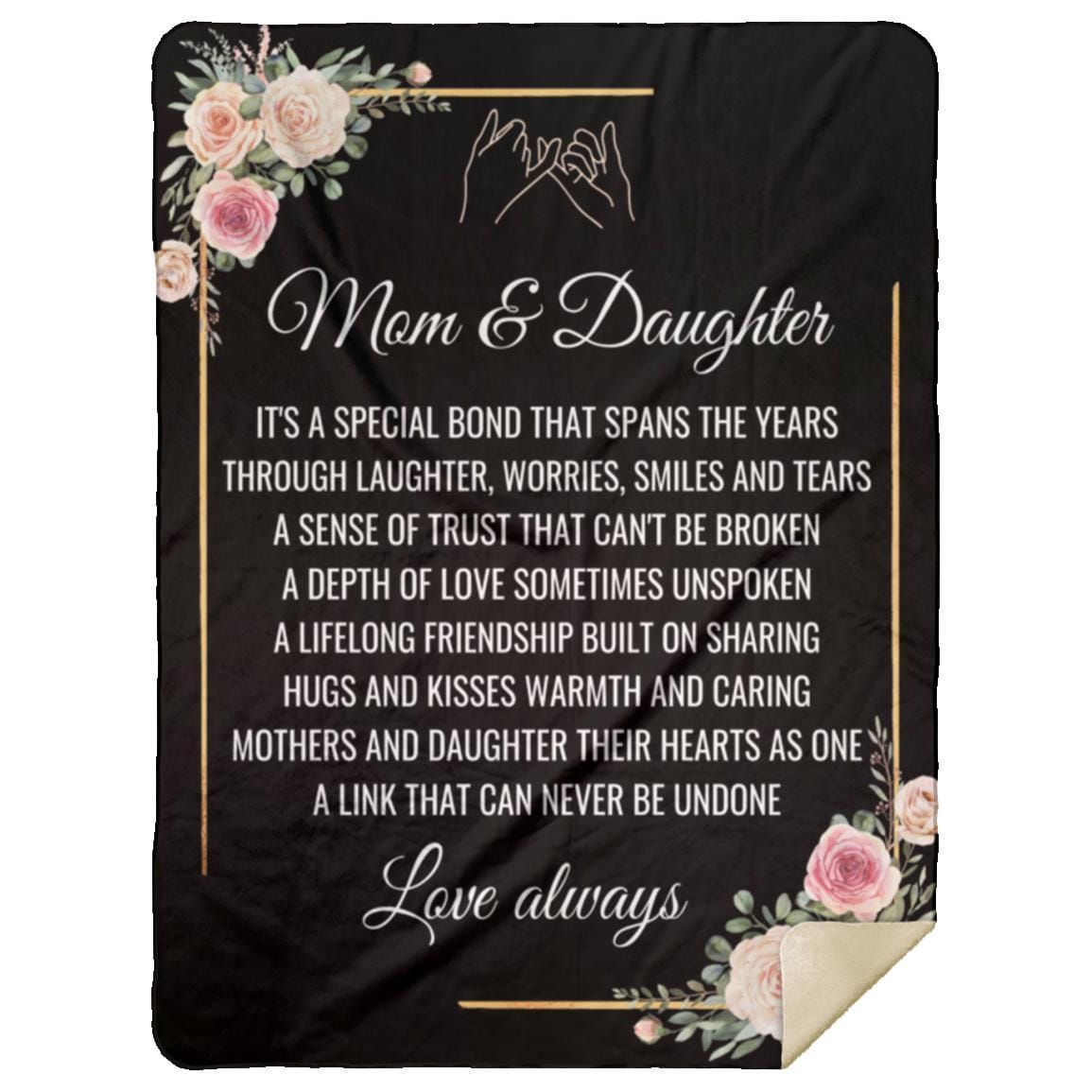 Mothers and Daughters Blanket-Black
