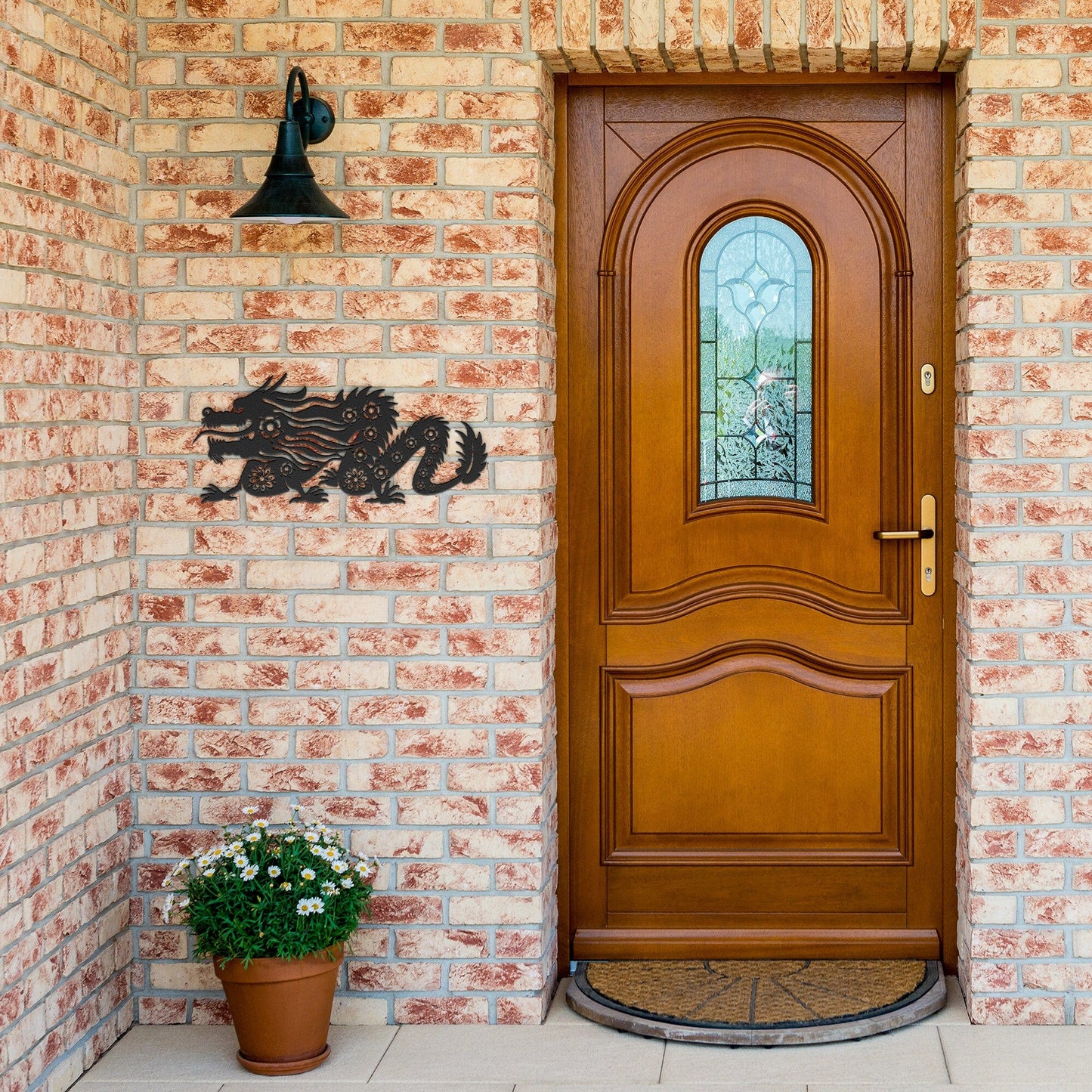 Chinese Dragon Metal wall or garden Art