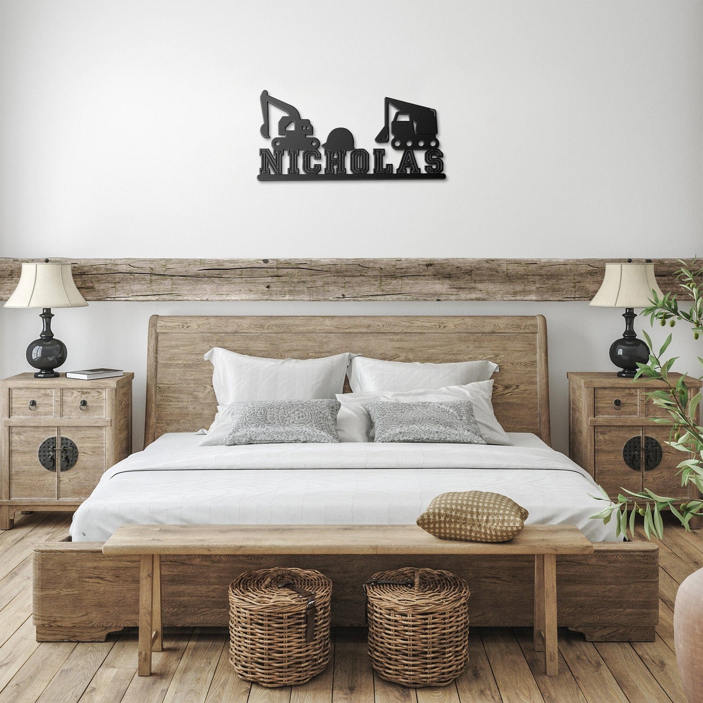 Construction Sites Custom Name Metal Wall Sign