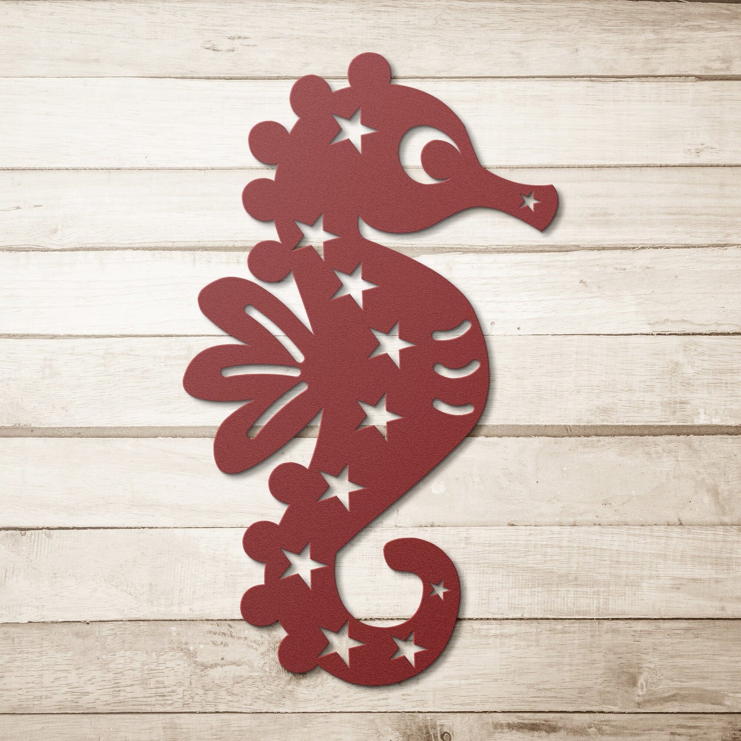 Cute Seahorse Nursery Decorative Metal Wall Art
