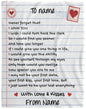 Personalized Love Letter Blanket from Husband to Wife