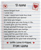 Personalized Love Letter Blanket from Husband to Wife