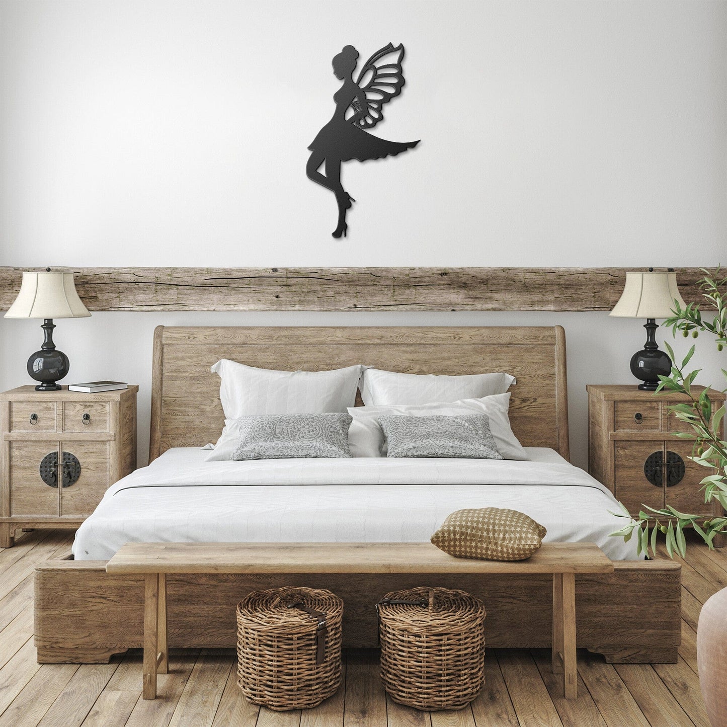 Fairy In high heels Metal Wall Art