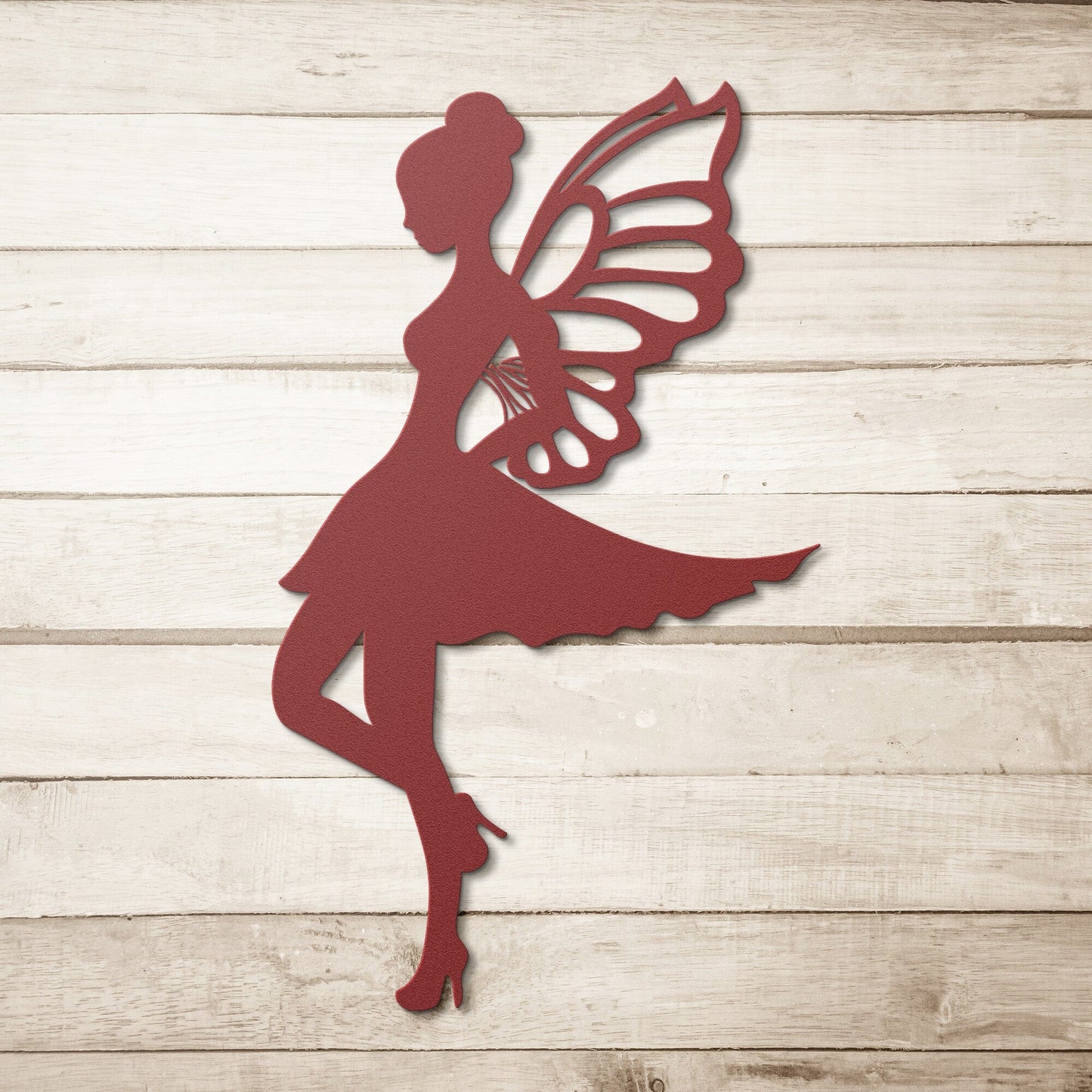 Fairy In high heels Metal Wall Art