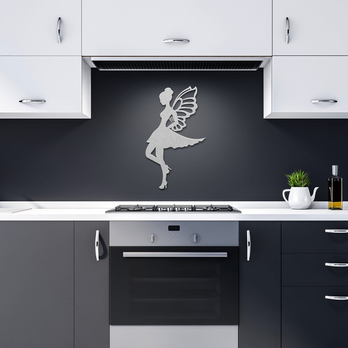 Fairy In high heels Metal Wall Art