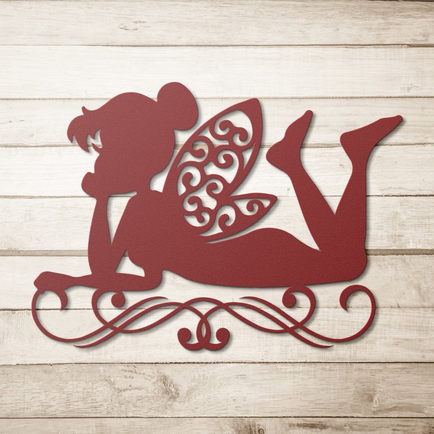 Fairy deep in thought Metal Wall Art