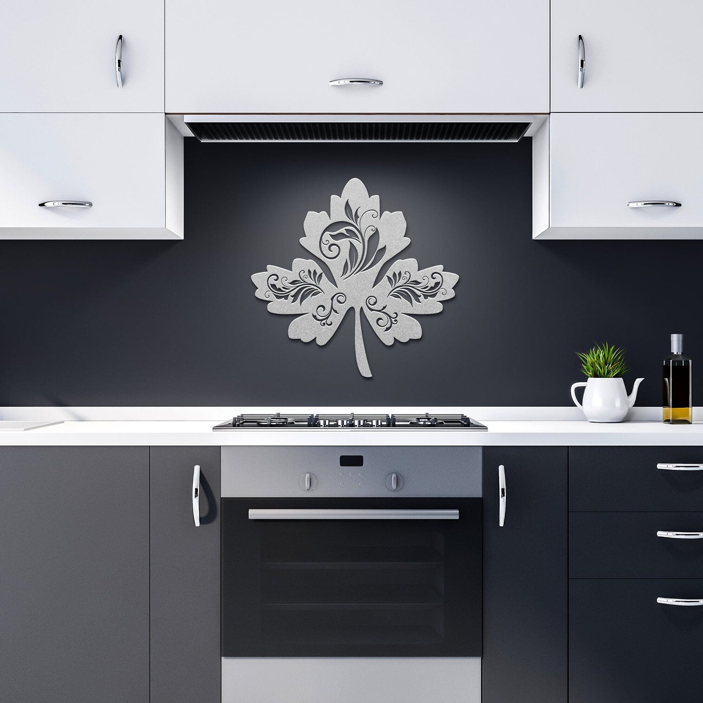 Intricate Maple leaf Decorative Metal Wall Art