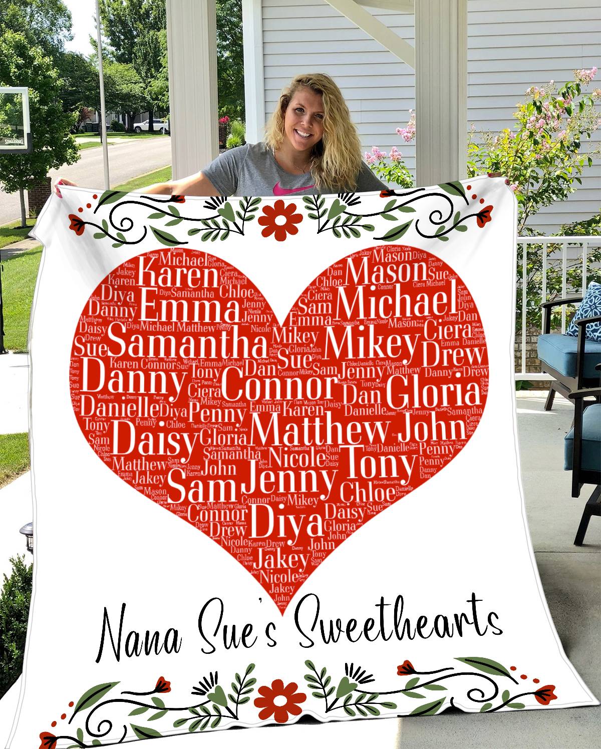 Personalized Grandparent from Grandkids Blanket